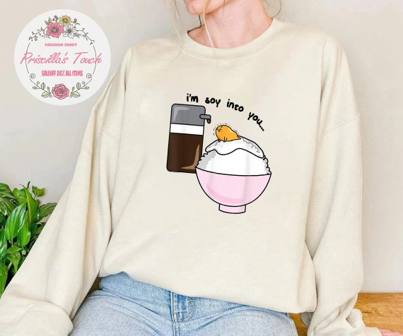 Gudetama I'm Soy Into You Soy Sauce Egg Rice Bowl T-shirt | Etsy