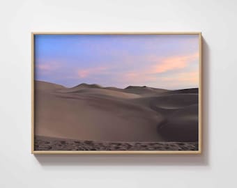 Peruvian Desert Print Digital | Desert Sand Dunes Wall Art | Ica Peru Poster | Desert Sand Travel Photo | Peru Desert Printable Wall Decor