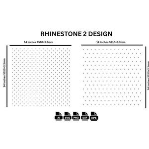 Rhinestone 2 Random Design Rhinestones Pattern SS10 Dense Template Download Cutting Digital File