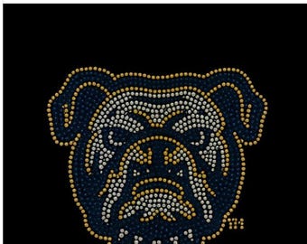 Modelo de strass bulldog 3 cores ss10 arquivos digitais
