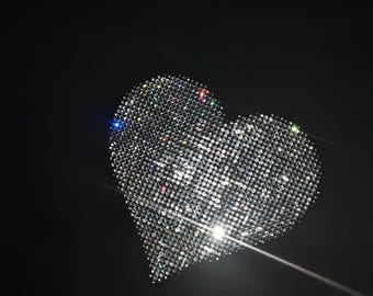 Rhinestone Heart Rhinestones Template SS10 for Cricut Svg Dxf Eps Png Ai