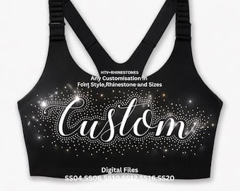 Aangepaste strass ontwerp HTV woorden strass Scatters Combo Svg digitale bestanden