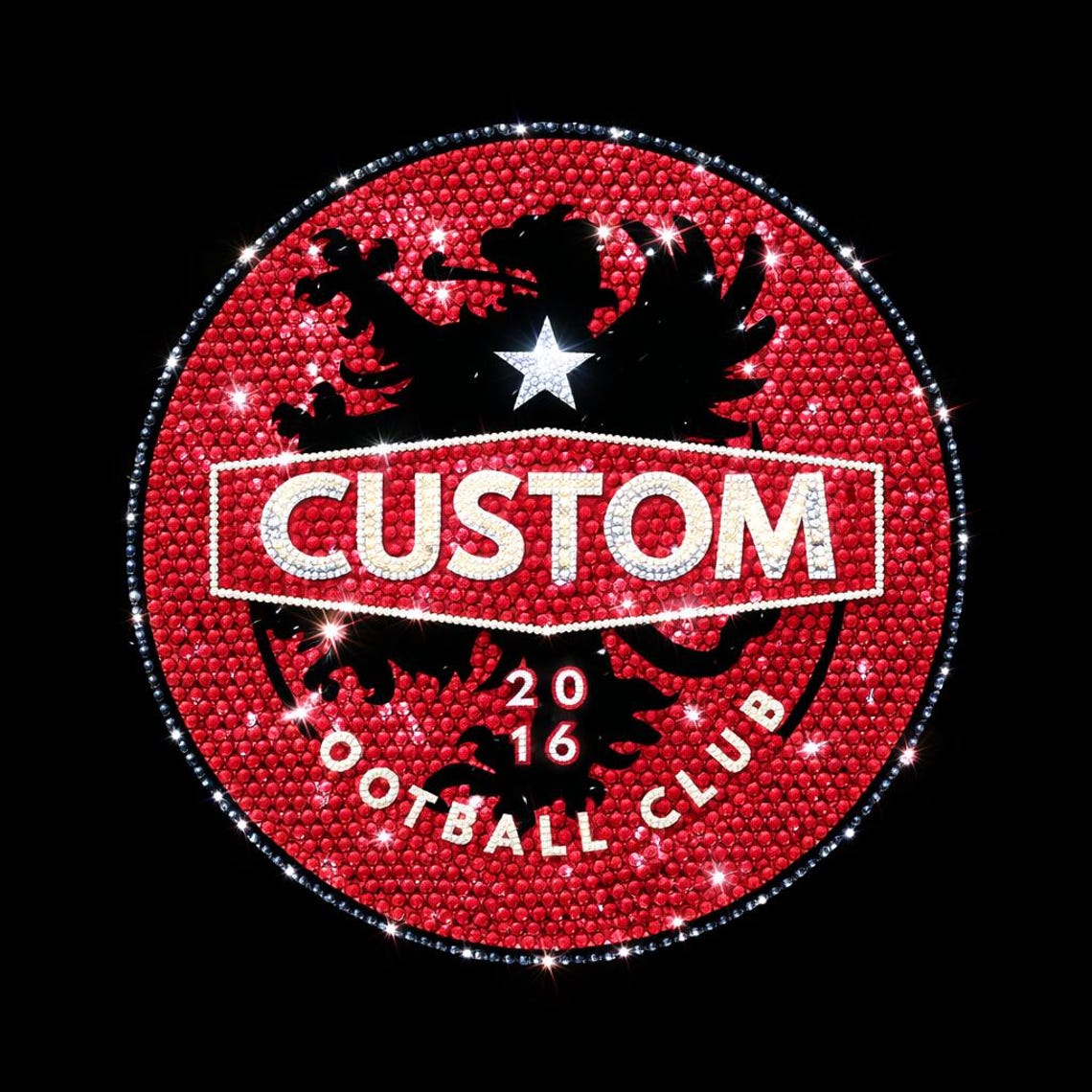 Custom Rhinestone Patches Convert Your Logo Into Rhinestones Design | Custom Rhinestones ...