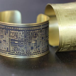 Nine Muses Cuff Bracelet of New Orleans Historical Map image 9