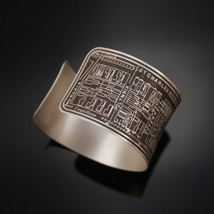 Nine Muses Cuff Bracelet of New Orleans Historical Map image 4