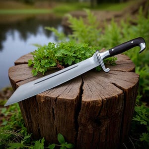 Handmade Carbon Steel Highlander Cleaver Knife - Rosewood Handle