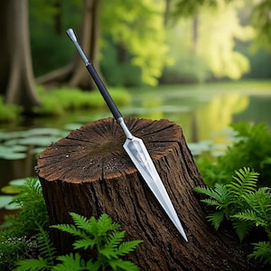 Historical Spear | Hand forged Spear | 16 inches Long Blade spear | Collectible Spear | Carbon Steel Sharpen Hunting Spear Gift With Sheath