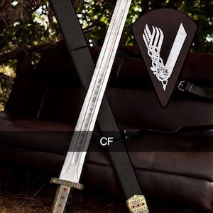 Beautiful Handmade Sword , Custom Hand Forged Sword With Leather Sheath , christmas gifts , Gift For Him , Gift For Dad