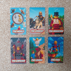 Lego Tarot Deck | Unique Brick Tarot Cards for LEGO Fans | Fun, Quirky Collectible Gift | Pop Culture-Inspired 78 Card Deck