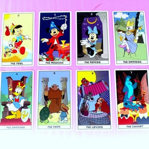 50% OFF TODAY - Disney Tarot Deck | Disney Tarot Cards | Fantasy Tarot | Magical Tarot Deck | Disney Fan Gift | Tarot Beginners
