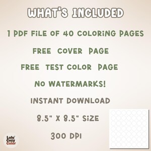 40 Pages Printable Cozy Homes Coloring Book, Bold and Easy Cute Animal House Coloring Pages for Adults Kids, Kawaii Bunny Room Sheets PDF image 10