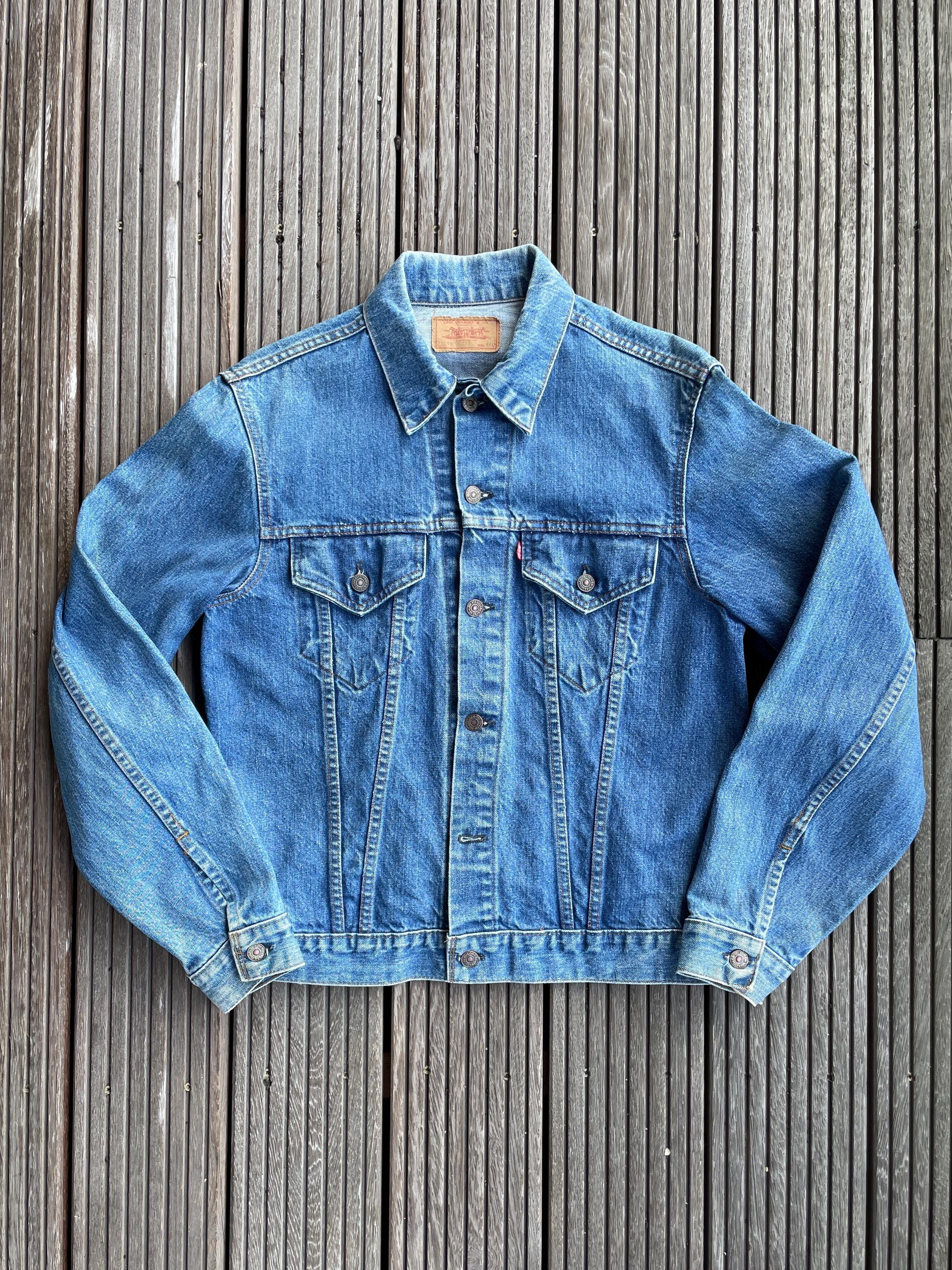 Vtg 70s Levi's Denim Jacket, 71205 0217, Size 44 (L), Made