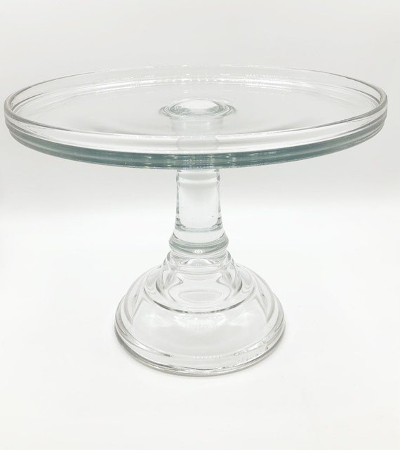 antique glass cake plates