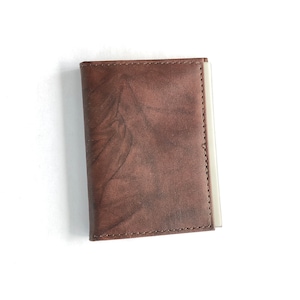Cartera fina vintage, cartera Buxton vintage, tarjetero de piel