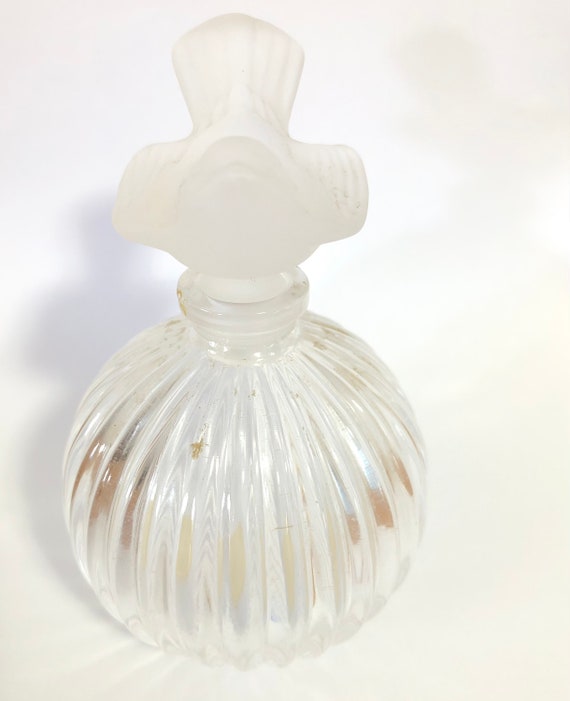 Vintage Sasaki Crystal Perfume Bottle With Froste… - image 6