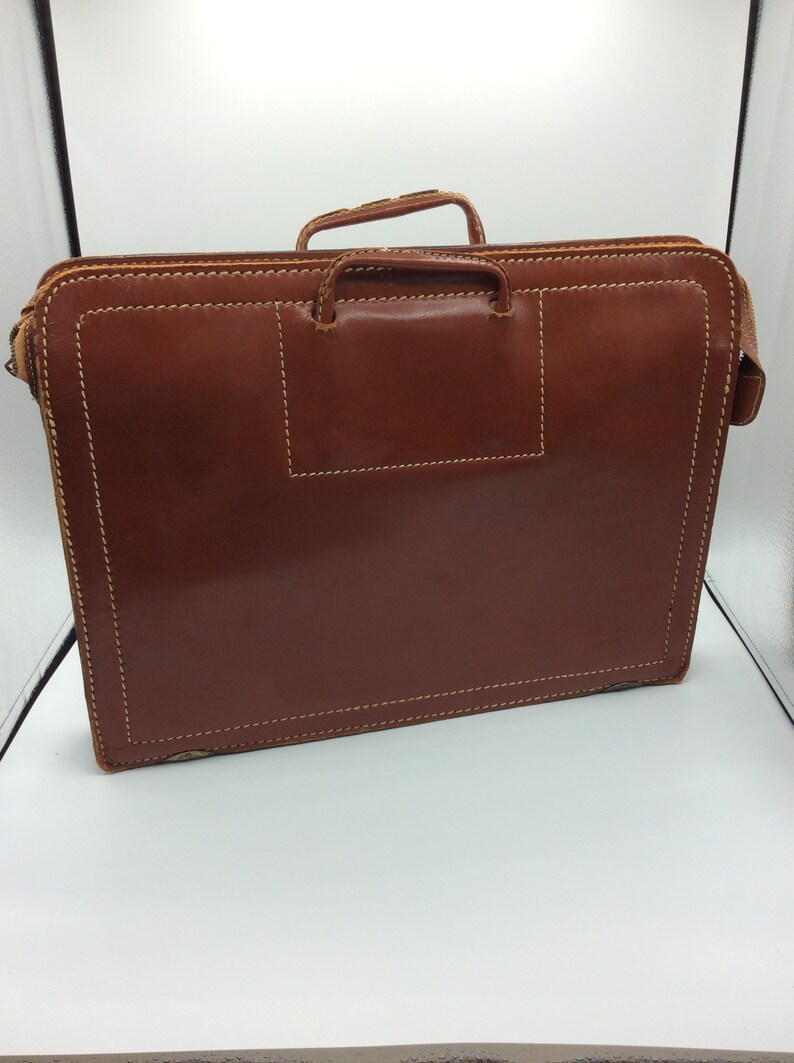 modern leather briefcase