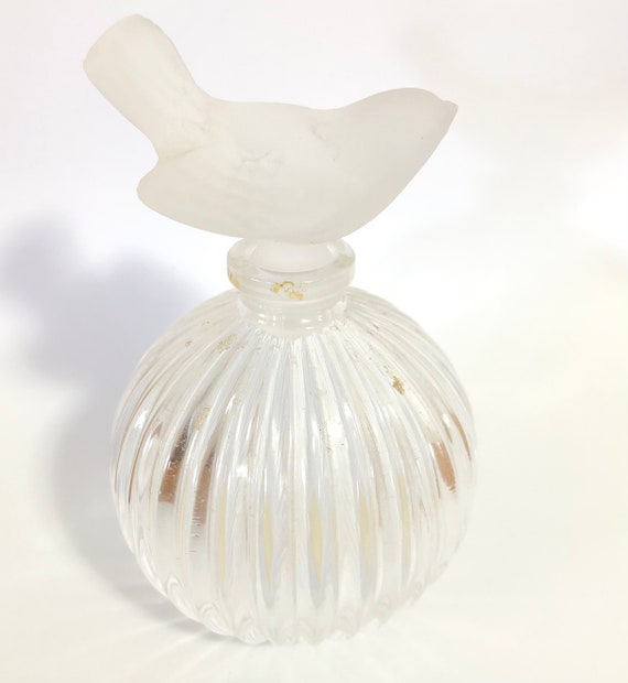 Vintage Sasaki Crystal Perfume Bottle With Froste… - image 3