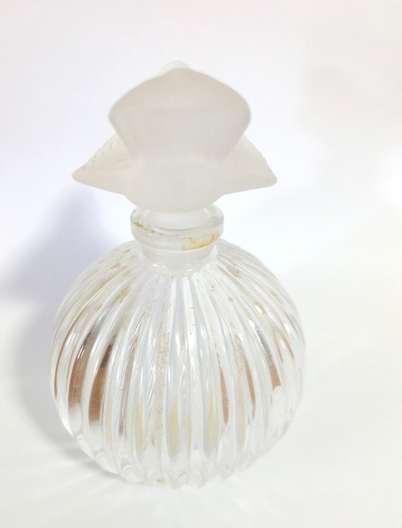 Vintage Sasaki Crystal Perfume Bottle With Froste… - image 5
