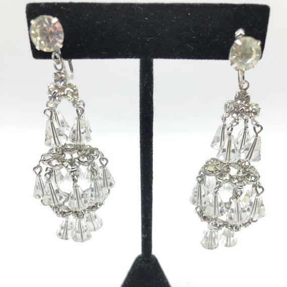 Vintage Hattie Carnegie Chandelier Earrings