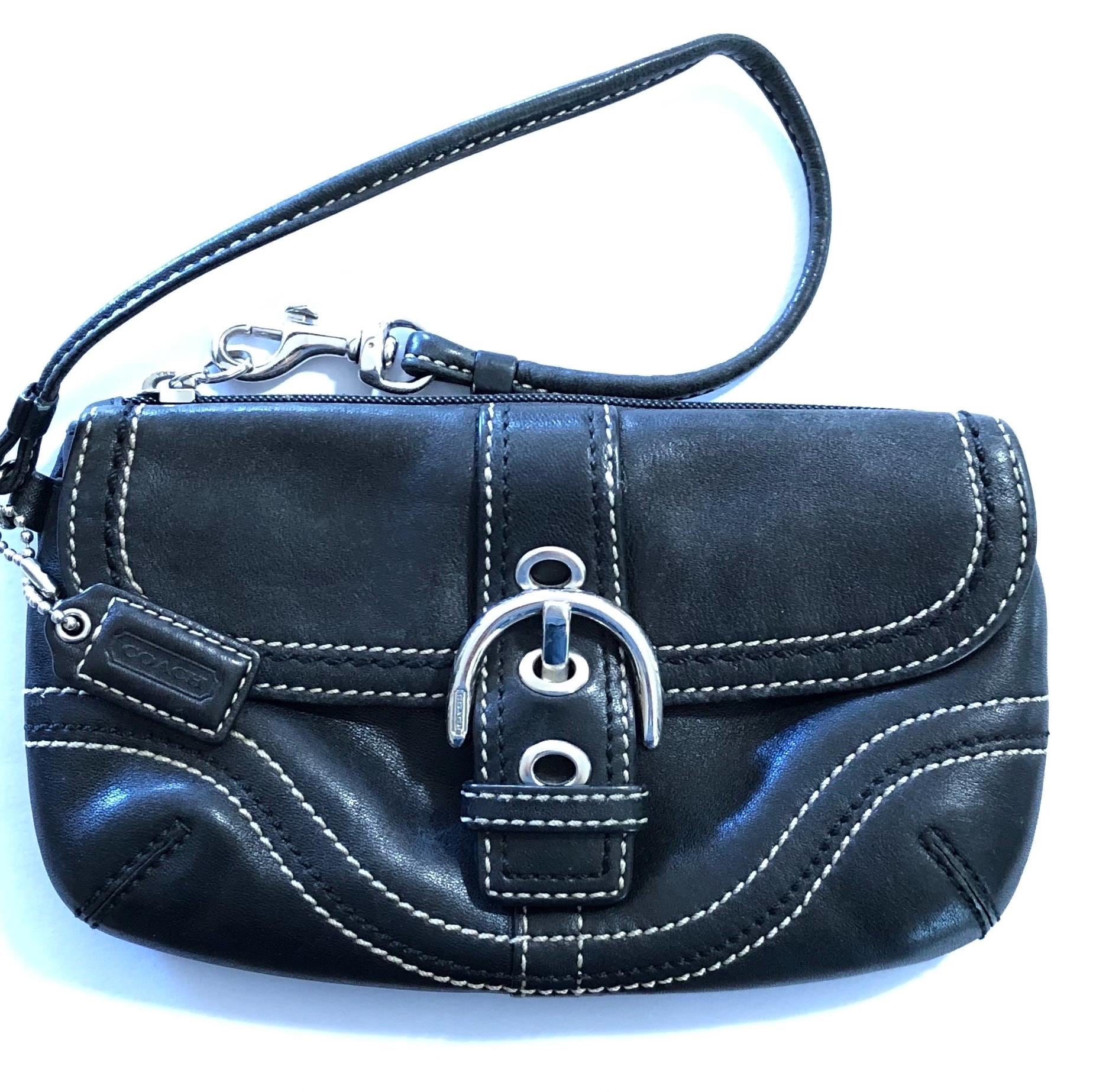 バッグ vintage coach Soho Hobo hand bag navy Coach Vintage Soho Navy Khaki Hobo Canvas Leather Hand Bag