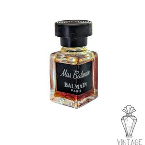 Miss Balmain Vintage Mini Perfume 2ml – Discontinued 1960s Fragrance – Rare Micro Bottle – Balmain Paris Collector Scent