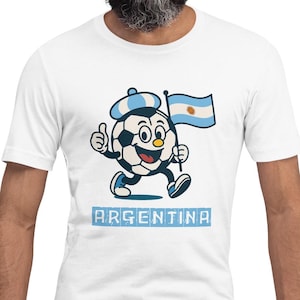 Argentina Football Mascot T-Shirt: Albiceleste Fan Apparel