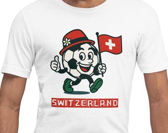 Switzerland Soccer Fan T-Shirt | Scorer Spirit Swiss Tee