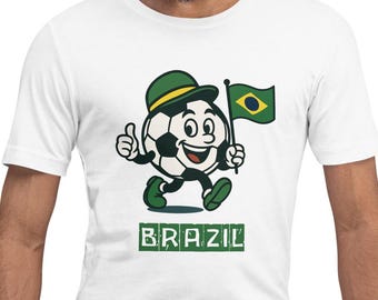 Koszulka kibica brazylijskiej piłki nożnej | Koszulka piłkarska Scorer Spirit
