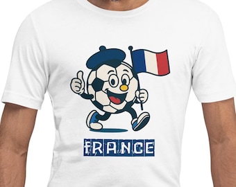 Frankrike fotbollsfan-t-shirt | Scorer Spirit fotbollströja