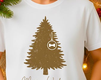 Feliz Navidad SVG PNG, Mamá Perro Navideña, Feliz Navidad, Silueta Cricut (Descarga Digital)