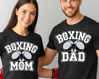 Parejas de boxeo a juego (PNG), Mamá boxeadora (PNG), Papá boxeador (PNG), Día de San Esteban (PNG), Camiseta de pareja de boxeo (PNG), Día del juego de boxeo (PNG) (Descarga digital)