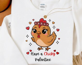 ¡Que tengas un San Valentín con pollitos! PNG, Pollito de San Valentín PNG, San Valentín divertido PNG, San Valentín PNG, Clipart de pollito kawaii de San Valentín (Descarga digital)