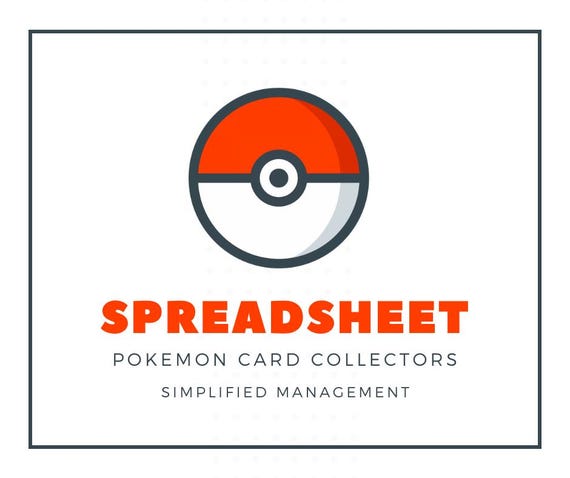 Spreadsheet for Pokemon Card Collectors EN: Simplified Management! - Etsy