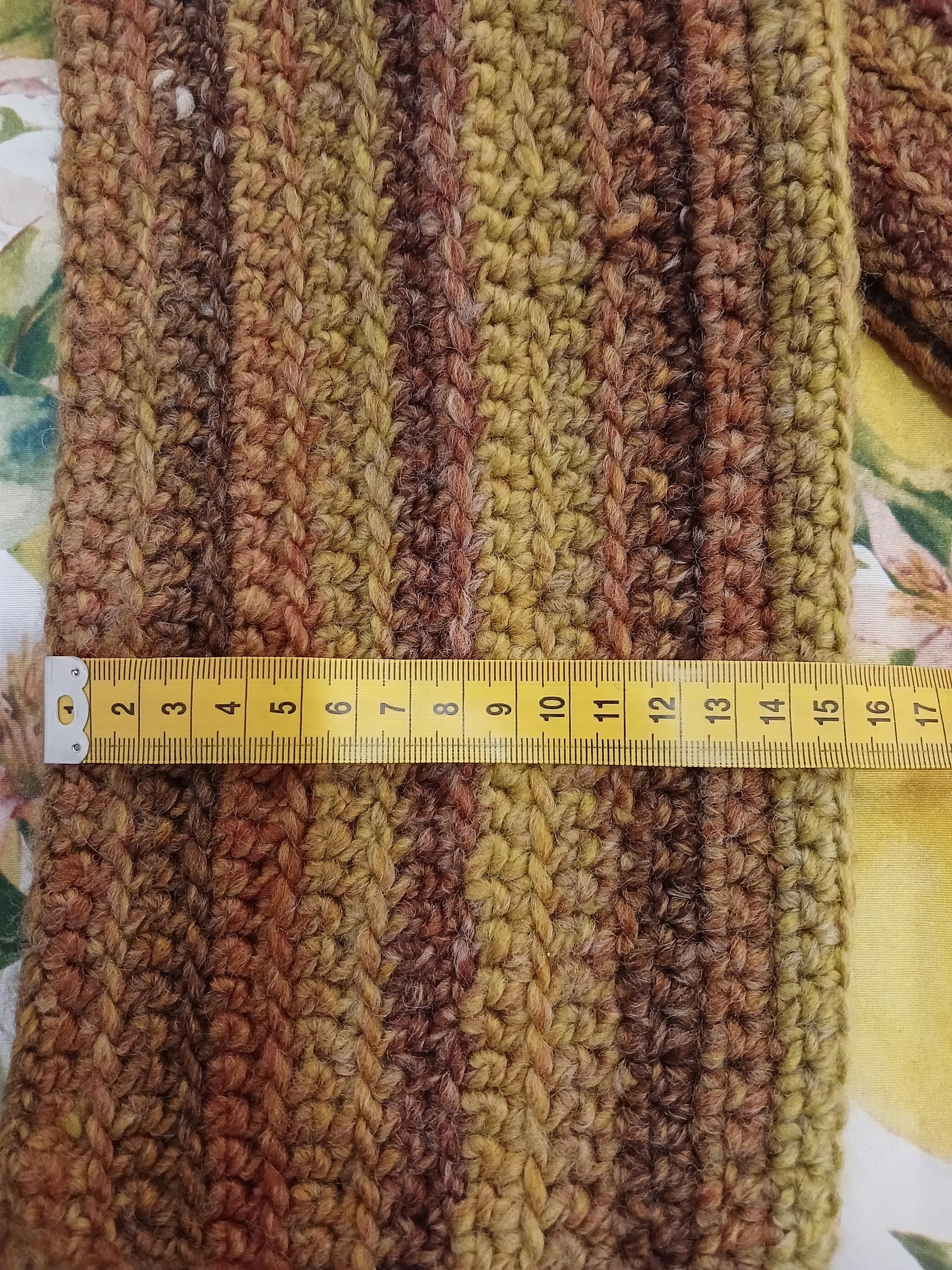 Wool Blend Crochet Winter Scarf - Etsy