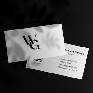 Impression de carte de visite élégante carte d'entreprise recto-verso pour la promotion de la marque idée cadeau d'entreprise idéale