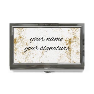 Tarjetero de lujo con diseño metálico, regalo corporativo perfecto para profesionales, tarjetero personalizado, elegante accesorio de oficina.