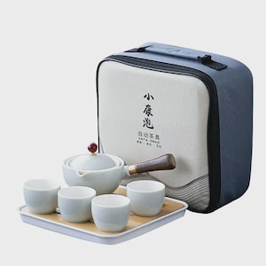 Lesko Gray+Blue 6-piece ceramic tea ceremony set for puer 6 pieces