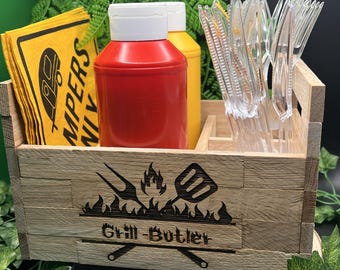 Parrilla de roble macizo: el accesorio imprescindible para cualquier barbacoa | Personalizada y hecha a mano