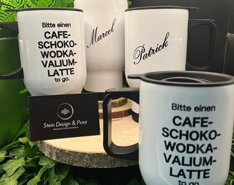 Taza térmica personalizada de acero inoxidable: El compañero ideal para el día a día. Imprescindible para los amantes de la cafeína.