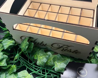 La legendaria "Caja Hubi". El detalle perfecto para las Gotas de San Huberto. Imprescindible para cualquier fiesta. Pura diversión. Personalizable.