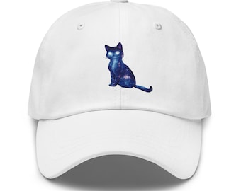 Embroidered Galaxy Cat Hat