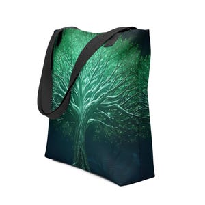 Emerald Glow Oak Tote bag