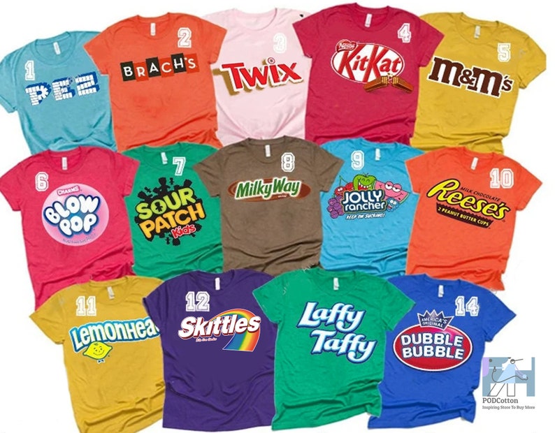 Chocolate Bar Group Halloween Shirt, Halloween Costume Group Shirt, Candy Group Costumes Tee, Matching Costume Shirt 