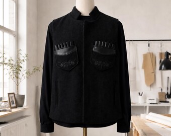 Traditional Caucasian Chokha Jacket for Men,Ethnic Caucasus Clothing, Handmade Heritage Garment