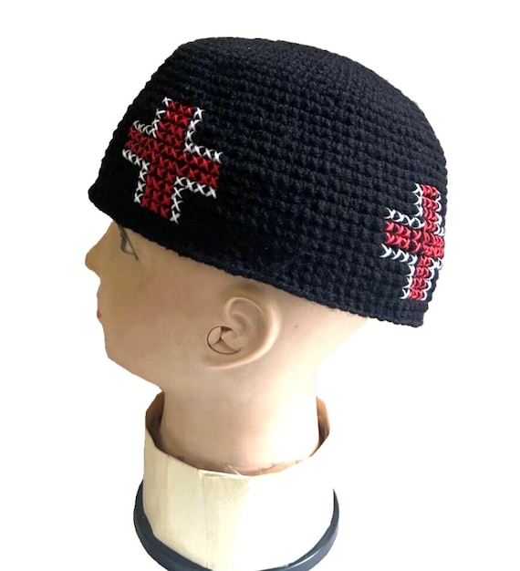 帽子 STEAF SYMBIOSIS HAND KNITCAP 24AW Orthodox Warm Skufia Hand Knitted Wool Hat,size:m-58 Cm - Etsy