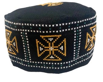 Hand Embroidered Georgian Scufia Hat - Size M