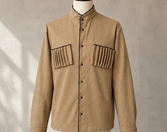 Traditional Georgian men costume shirt National handmade clothing