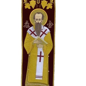 Hand embroidered Orthodox priest bishop Epitrachelion,Church items