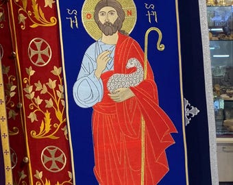 Orthodox  handmade Epitrachelion Embroidered Priest liturgical stole