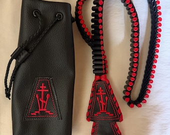Lestovka Orthodox Prayer Beads Handmade leather believers rope 100 knot Rosary